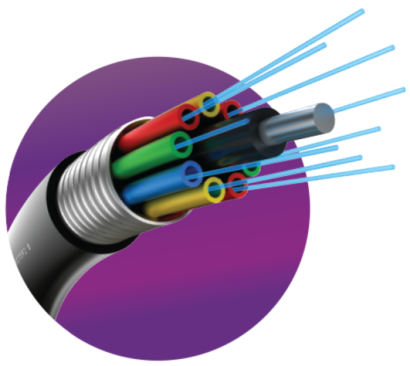 Cut Wire with fiber showing