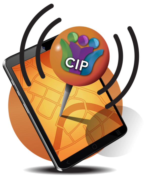 Ipad with location pin on it